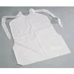 Bibs, Plastic Disposable with Ties,16″x24″ 500ea/bx 4bx/cs