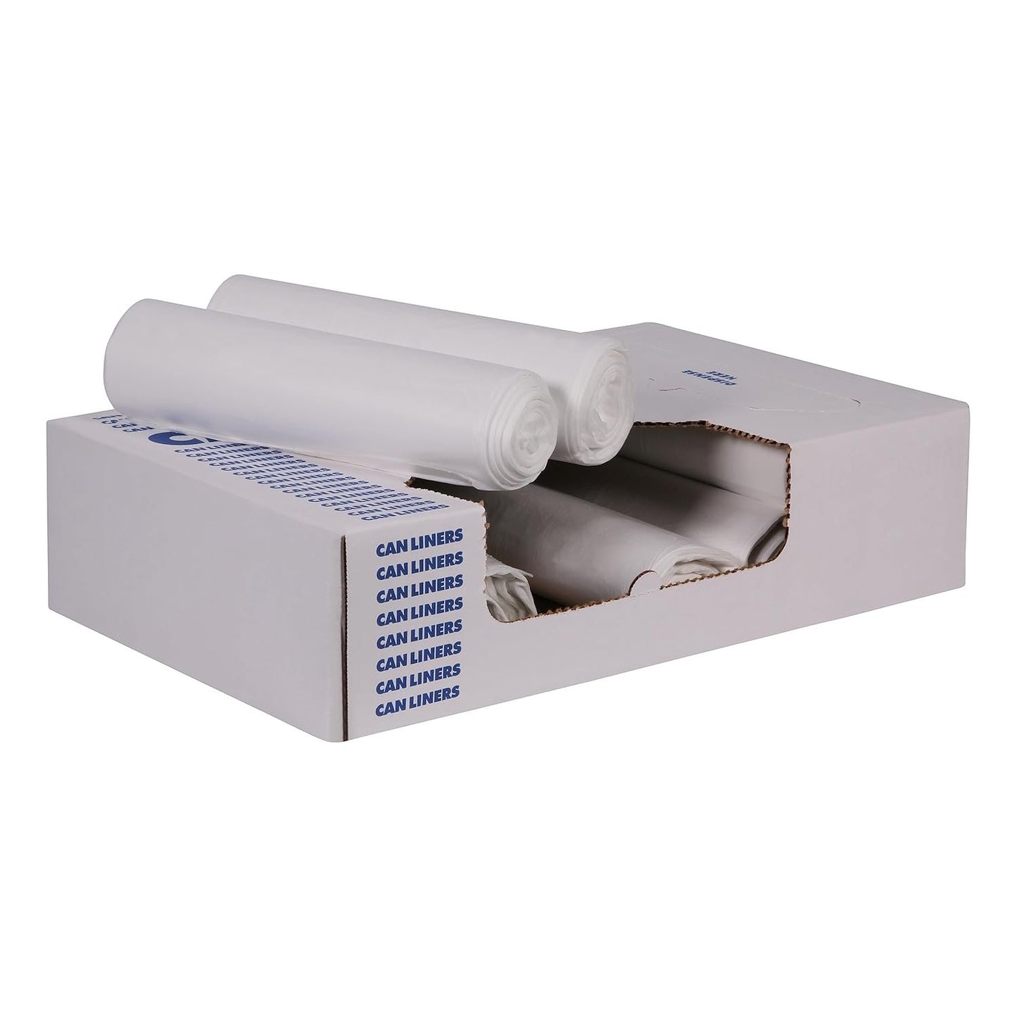 HDPE Can Liners Natural Color 24in X 24in 6mic 10 Gal Capacity- (1000 PCS/CASE)