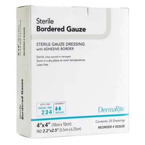 Bordered Gauze Island Dressing 10ea/bg 10bg/cs