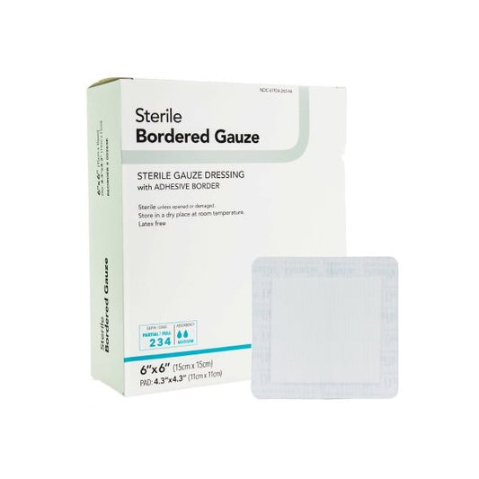 Bordered Gauze Island Dressing 10ea/bg 10bg/cs