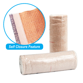 Elastic Bandage w/ Self-Closure, 4" x 5 yds (10 EA PER BOX, 5 BOXES PER CASE)