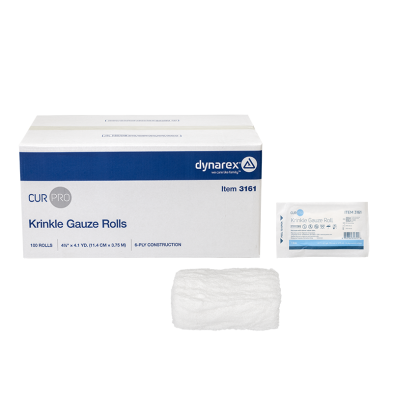 Krinkle Gauze Roll - Sterile, Sterile Roll 4.5" x 4.1yd. (100 ROLLS PER BOX)