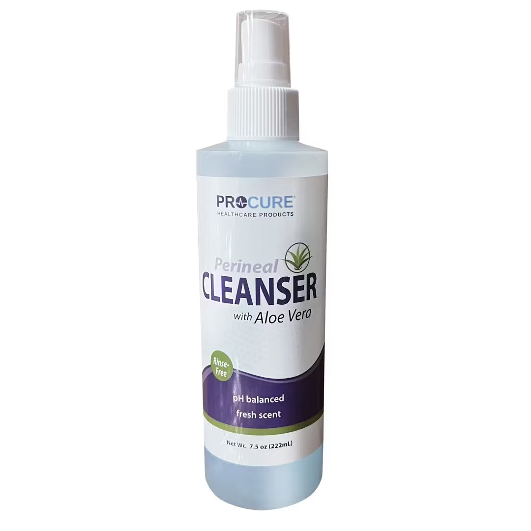 ProCure Rinse-Free Perineal Cleanser Blue w/Aloe 7.5oz - 48ea/cs