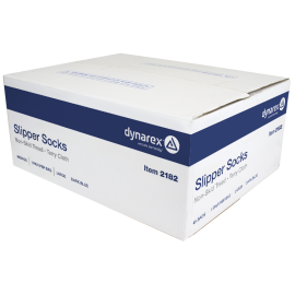 Slipper Socks, Single Sided, Large (1 PAIR PER BOX, 48 BOXES PER CASE)