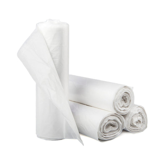 SunnyCare HDPE Can Liner Natural Color 33 x 40 16mic 33 Gal-(250 PKS 25 BAGS X 10 ROLLS, 250/CASE)