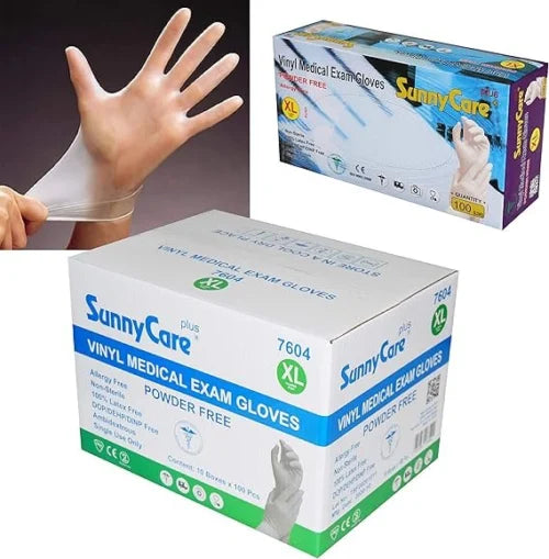 SunnyCare Vinyl Medical Gloves (100 PCS/BOX,10 BOXES/CASE)