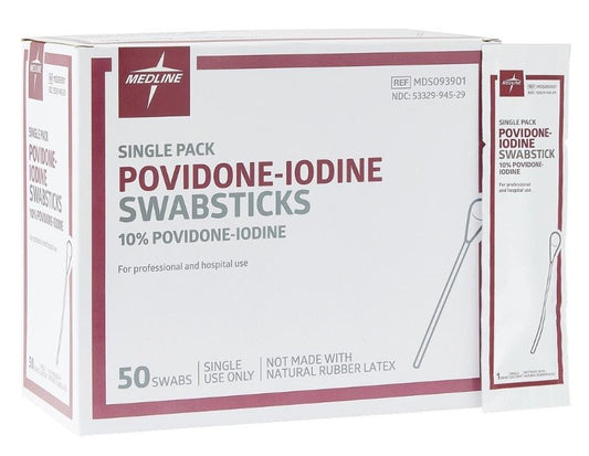 ProCure Povidine Swabstix 50/bx-10bx/cs