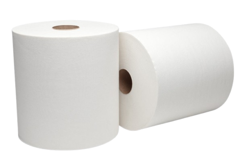SunnyCare Plus 8 Hardwound Paper Roll Towels Premium White 1 Ply 8w x 700L-TOWELS, 1 PLY 8w x 700L (6 ROLLS/CASE)