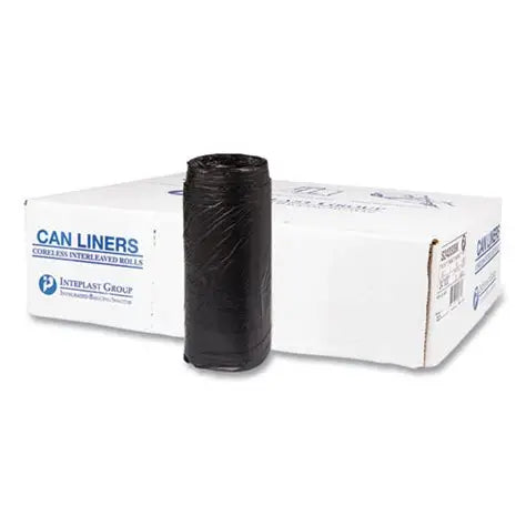 High-Density Commercial Can Liners, 16 gal, 8 mic, 24" x 33", Natural, Interleaved Roll, 50 Bags/Roll, 20 Rolls/Carton