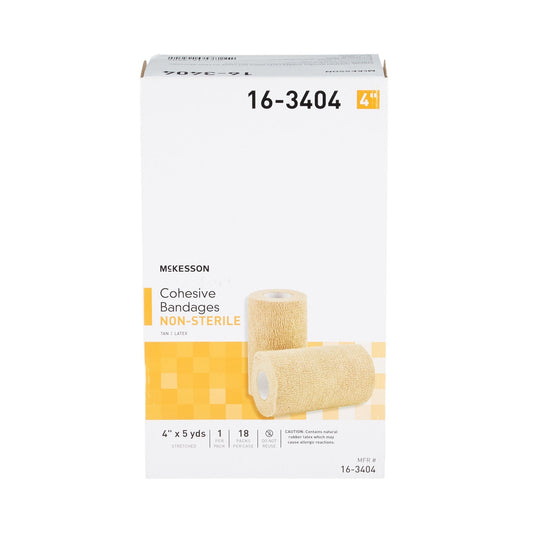 Cohesive Self Adherent Coban Type Wrap Bandage Tan 2"x5yds 36ea/cs