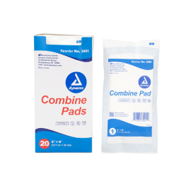 Combine Pads 1/pouch - Sterile, 5" x 9" (20 EA PER BOX, 20 BOXES PER CASE)