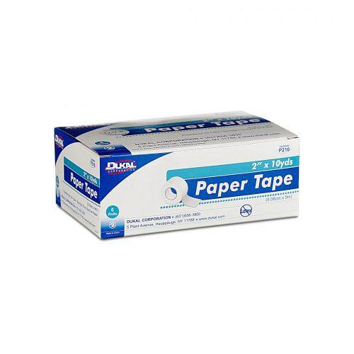 Tape Paper 2" Hypoallergenic Latex Free - 6ea/bx 12bx/cs