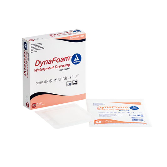 DynaFoam - Waterproof Bordered Foam, 4" x 4" (10 EA PER BOX, 12 BOXES PER CASE)