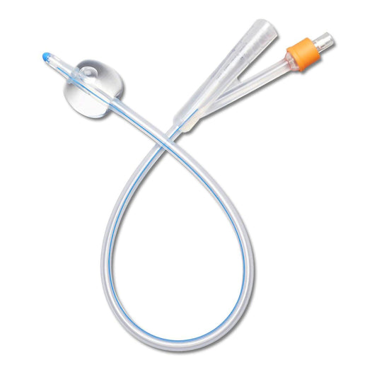 Foley Catheter Medline 2-Way Firm Tip 10 cc Balloon 16 Fr. Silicone-CATHETER, FOLEY SILICONE 16FR 10CC (10/CS)