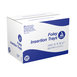 Foley Insertion Tray w/ Prefilled Syringe - Sterile, 10cc (20 EA PER CASE)