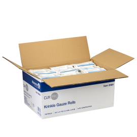 Krinkle Gauze Roll - Sterile, Sterile Roll 4.5" x 4.1yd. (100 ROLLS PER BOX)