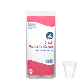 Plastic Cups, 5 oz. (100 EA PER BOX, 25 BOXES PER CASE)