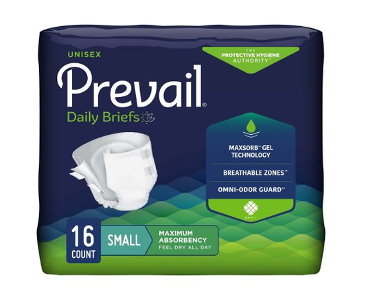Prevail Brief, Small, 20"-30" 6bg/16's (96ct)