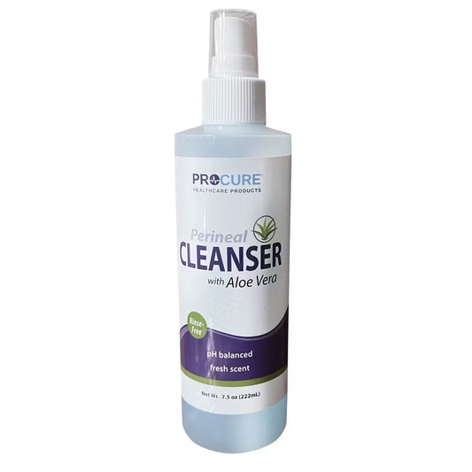 ProCure Rinse-Free Perineal Cleanser Blue w/Aloe 7.5oz - 48ea/cs