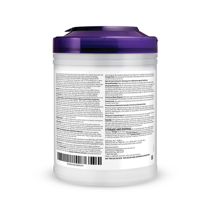 Super Sani-Cloth Germicidal Large Canister Purple Lid 160's - 12ea/cs