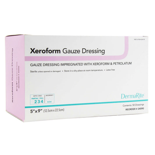Xeroform Petrolatum Dressing 5" x 9" - 50ea/bx