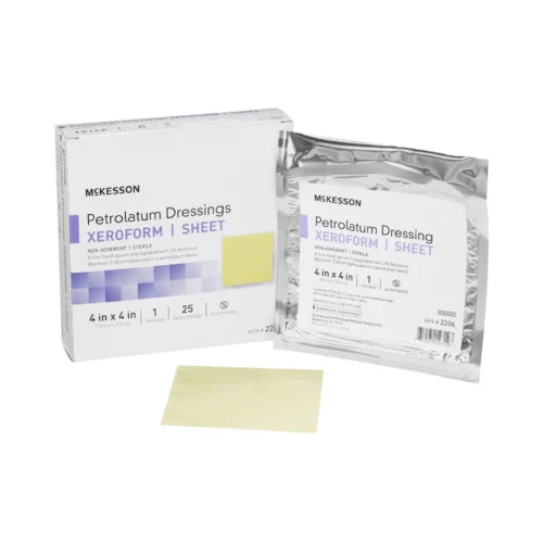 Xeroform Petrolatum Dressing 4"x4" - 25ea/bx