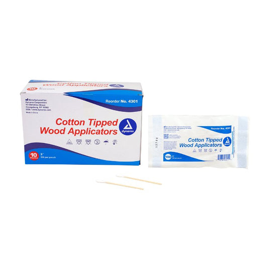 Applicators, Cotton-Tip 6" N/S 1000ea/bx 10bx/cs